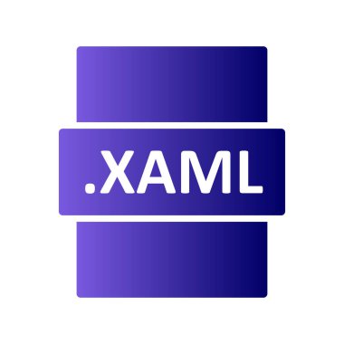 XAML dosya biçimi vektör illüstrasyonu
