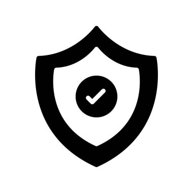 kalkan ikon vektör illüstrasyonu