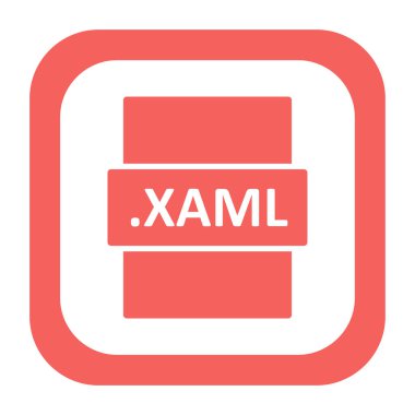 XAML dosya biçimi vektör illüstrasyonu