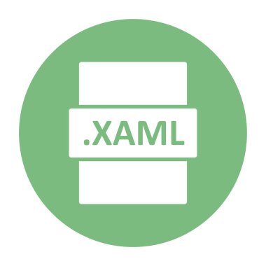 XAML dosya biçimi vektör illüstrasyonu