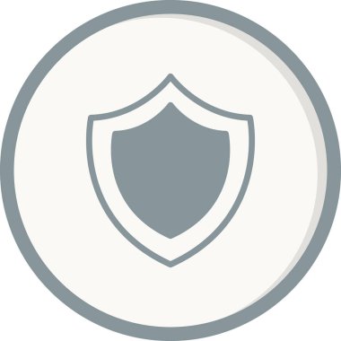 Kalkan. Web simgesi basit illüstrasyon