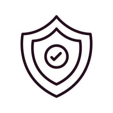 İşaretli simge vektör illüstrasyon tasarımlı kalkan