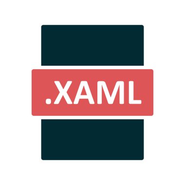XAML dosya biçimi vektör illüstrasyonu