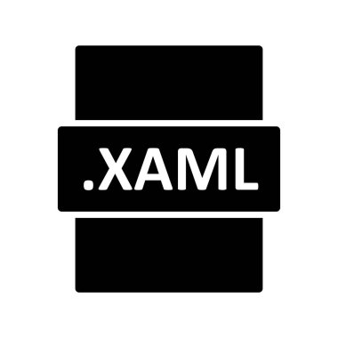 XAML dosya biçimi vektör illüstrasyonu