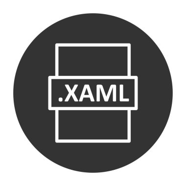XAML dosya biçimi vektör illüstrasyonu