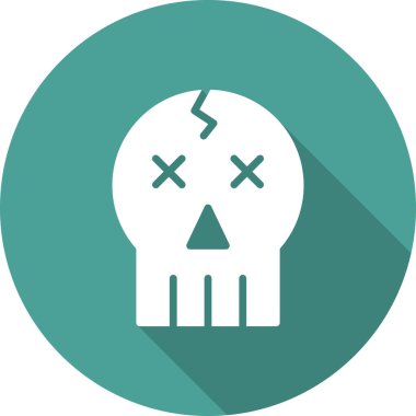 Cadılar Bayramı düz vektör simgesi