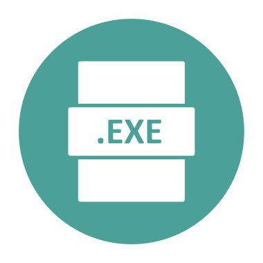 exe dosya biçimi vektör illüstrasyonu