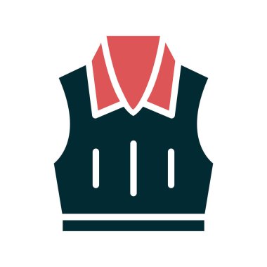 Yelek. Web simgesi basit illüstrasyon