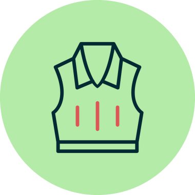 Tişört ikonu. vektör illüstrasyonu