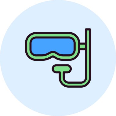 yüzme havuzu ikonu vektör illüstrasyonu