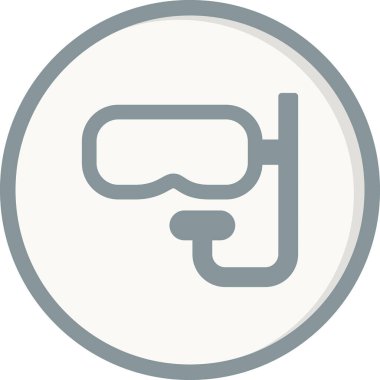 Scuba diving vektör simgesi