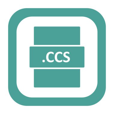 CCS dosya biçimi vektör illüstrasyonu