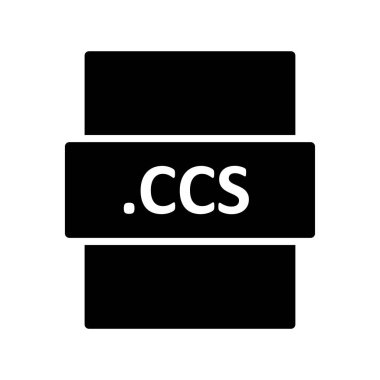 CCS dosya biçimi vektör illüstrasyonu
