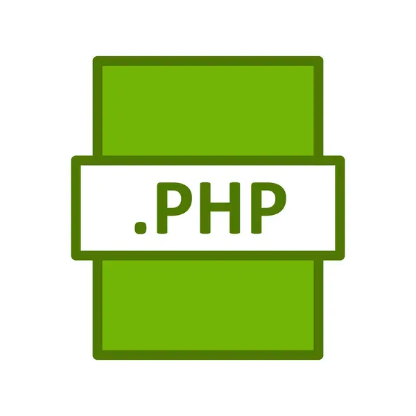 Php Icono Formato Archivo Vector Ilustración — Archivo Imágenes Vectoriales