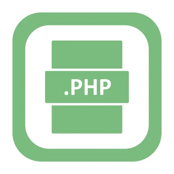 Icono Formato Archivo Php Ilustración Vectorial — Archivo Imágenes Vectoriales