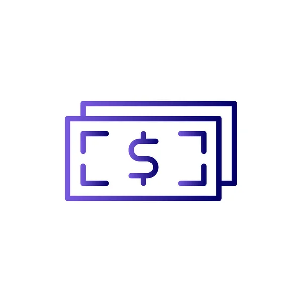 Dinero Icono Vector Ilustración — Archivo Imágenes Vectoriales