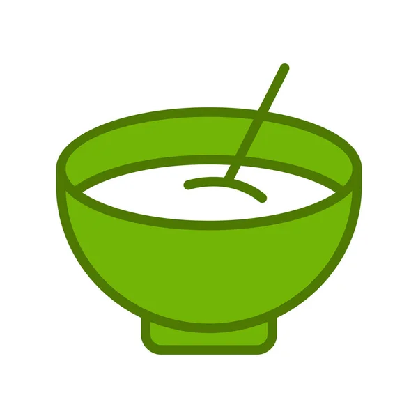 Bowl Soup Icon Vector Illustration — ストックベクタ