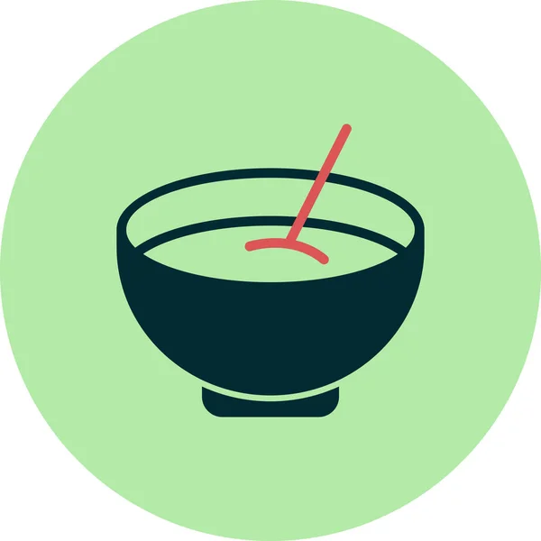 Bowl Soup Icon Vector Illustration — стоковый вектор