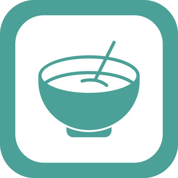 Bowl Soup Icon Vector Illustration — стоковый вектор