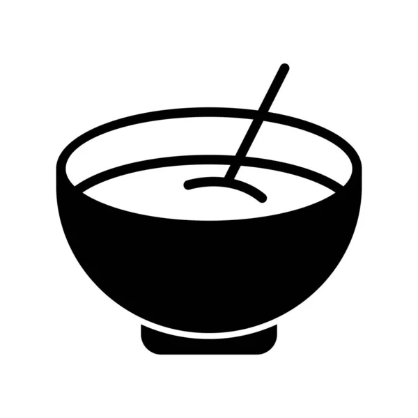 Чаша Векторной Иллюстрации Иконок Супа — стоковый вектор
