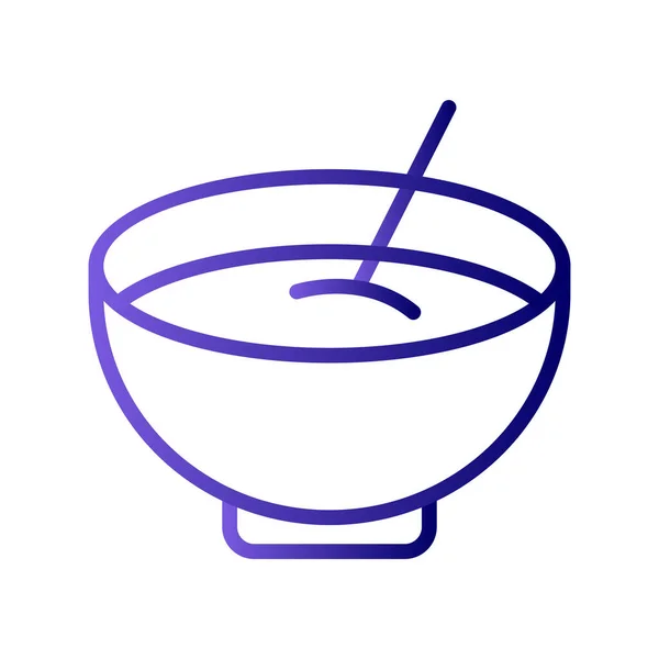Bowl Soup Icon Vector Illustration — стоковый вектор