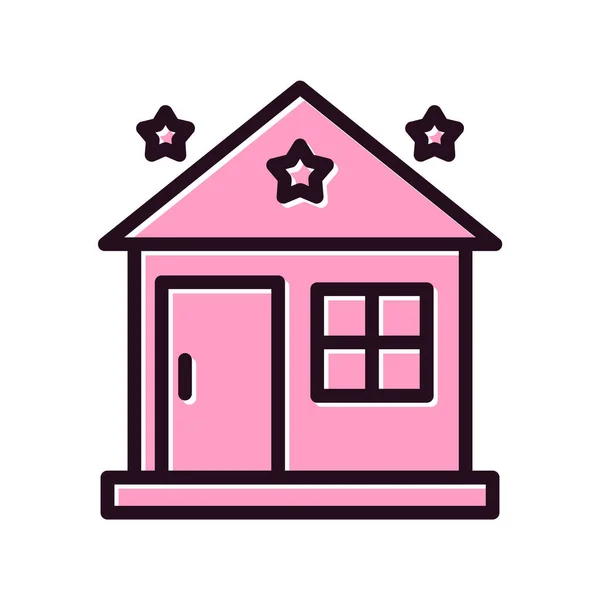 Ilustración Vectorial Icono Casa — Vector de stock