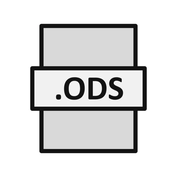 Ods文件格式图标 矢量插图 — 图库矢量图片