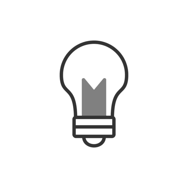Illustration Vectorielle Icône Ampoule — Image vectorielle