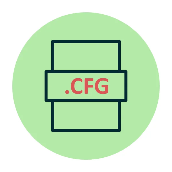 Значок Формата Cfg Векторная Иллюстрация — стоковый вектор