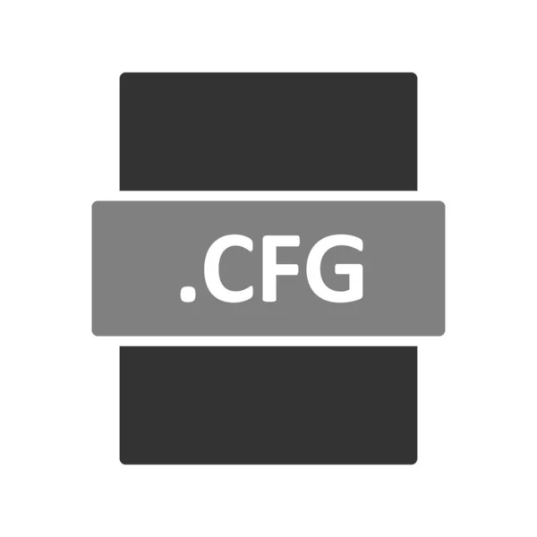 Ikona Formátu Cfg Vektorová Ilustrace — Stockový vektor