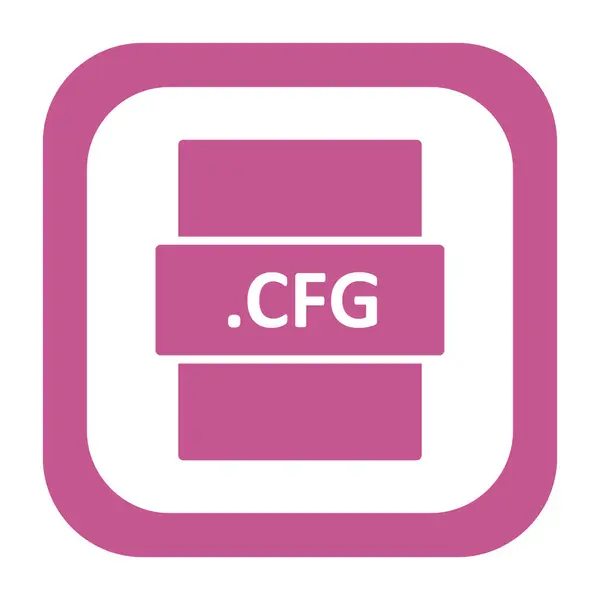 Cfg File Format Icon Vector Illustration — Stockvektor