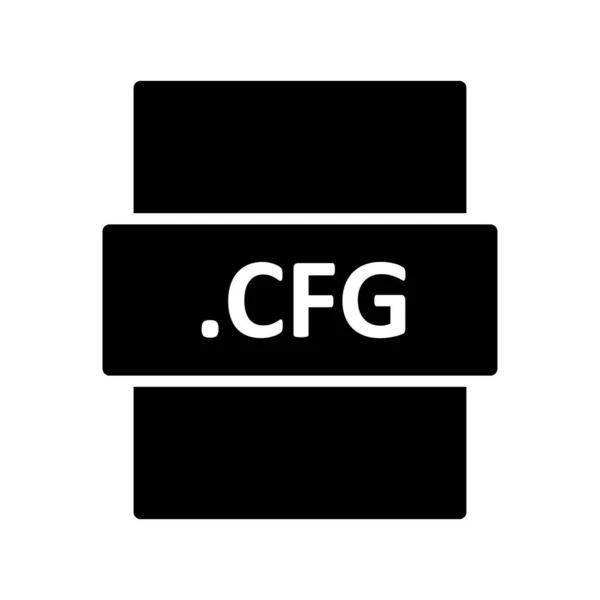 Cfg File Format Icon Vector Illustration — 스톡 벡터