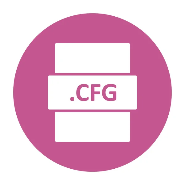 Cfg File Format Icon Vector Illustration — стоковый вектор