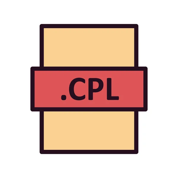 Cpl File Format Icon Vector Illustration — Stock Vector