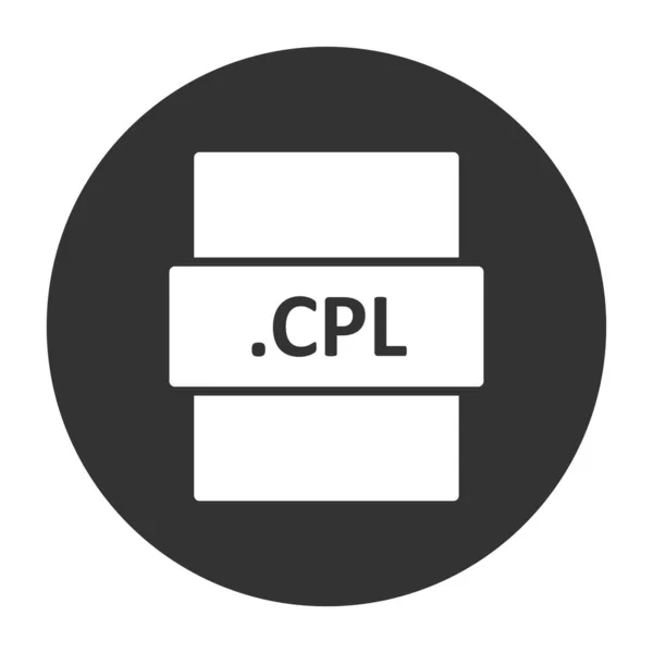 Ícone Formato Arquivo Cpl Ilustração Vetorial —  Vetores de Stock