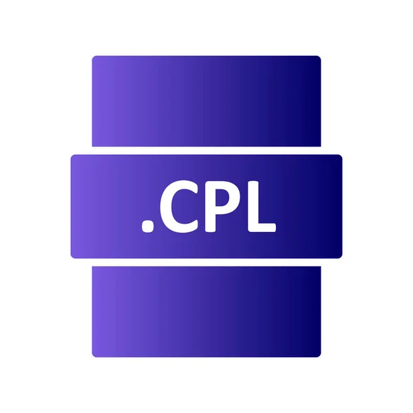 Cpl File Format Icon Vector Illustration — стоковый вектор