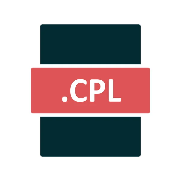 Cpl File Format Icon Vector Illustration — стоковый вектор