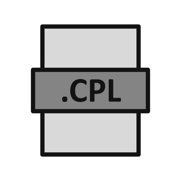 Cpl File Format Icon Vector Illustration — Stockvektor