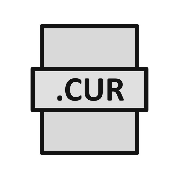 Cur文件格式图标 矢量说明 — 图库矢量图片