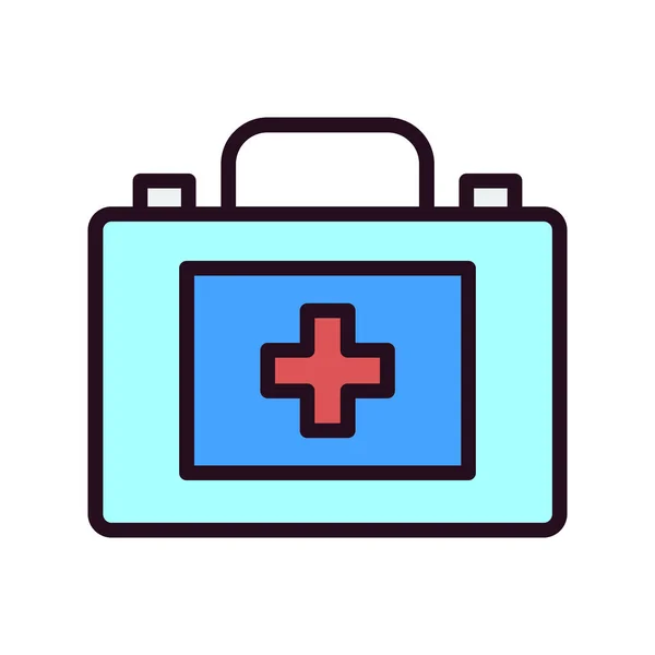 First Aid Kit Icon Vector Illustration — Stock Vector