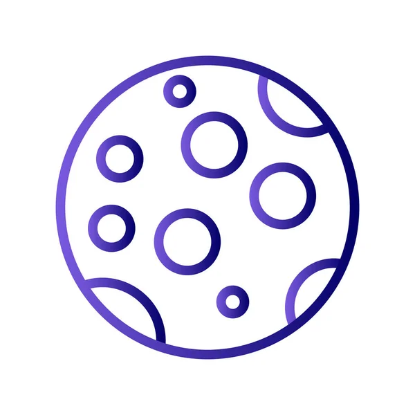 Full Moon Icon Vector Illustration Background — стоковый вектор