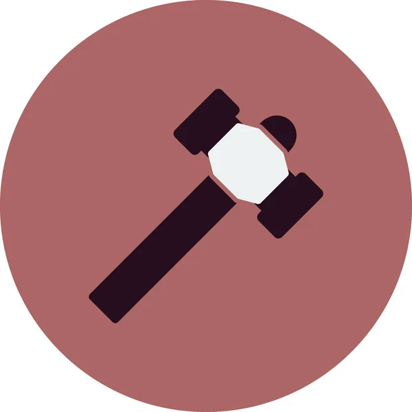 Hammer Icon Vector Illustration Background — Stockvector