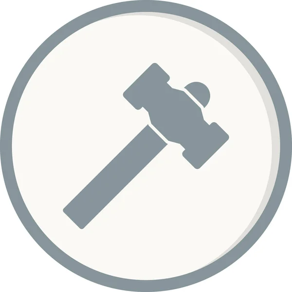 Hammer Icon Vector Illustration Background — Stok Vektör