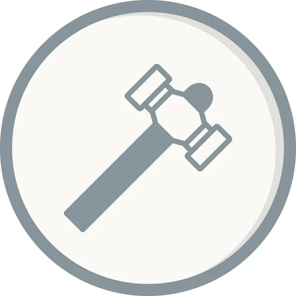 Hammer Icon Vector Illustration Background — Stok Vektör