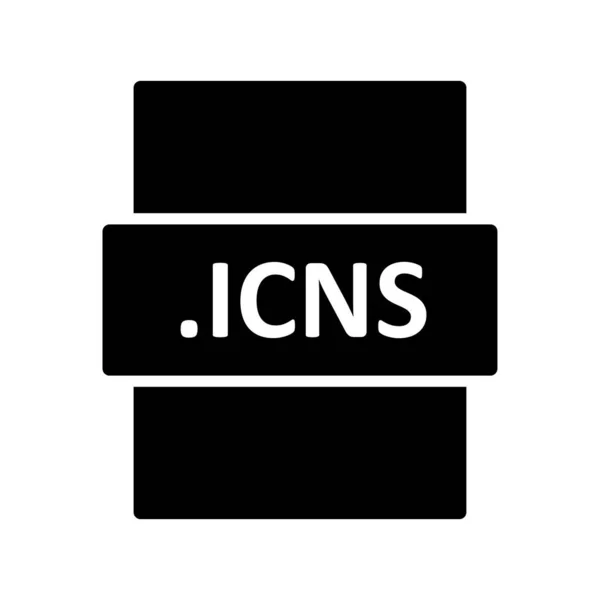 Icns Filformat Ikon Vektor Illustration — Stock vektor