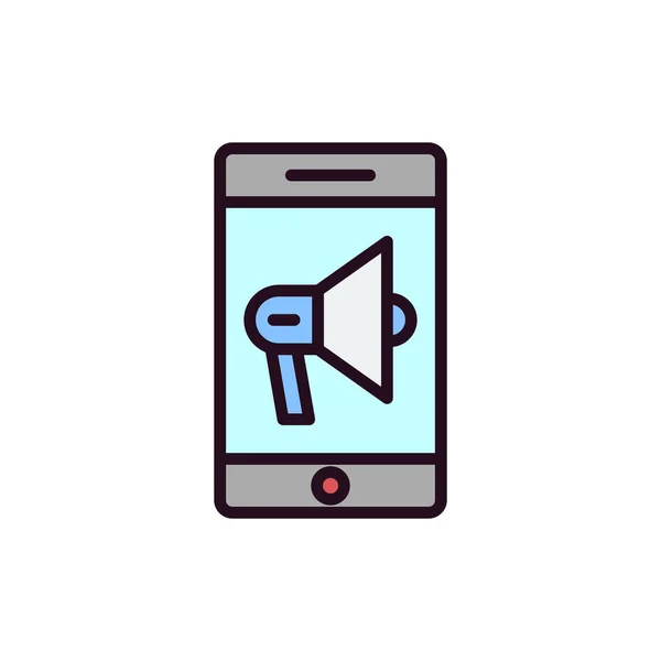 Mobile Marketing Icon Vector Illustration — стоковый вектор