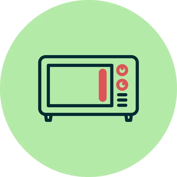 Microwave Icon Vector Illustration Background — Stock vektor
