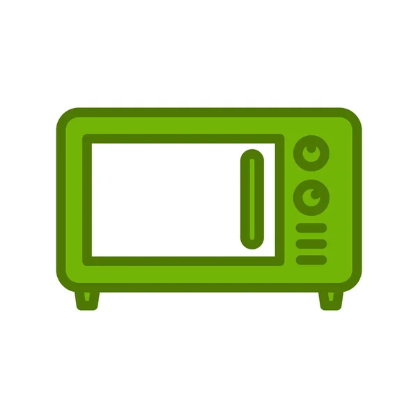 Microwave Icon Vector Illustration Background — Stock vektor