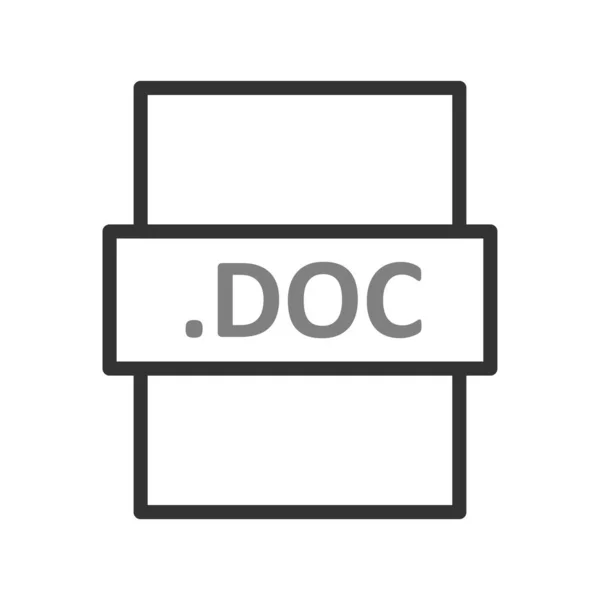 Icon Dateiformat Vektorillustration — Stockvektor