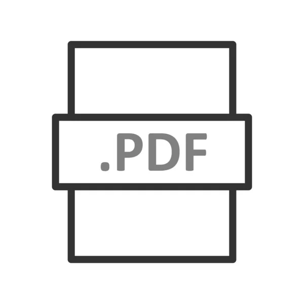 Pictogram Bestandsformaat Vectorillustratie — Stockvector